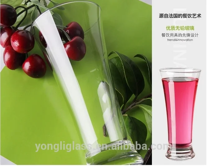 Wholesale cheap juice glass,printed promotion gift glass cup,drinking water glass