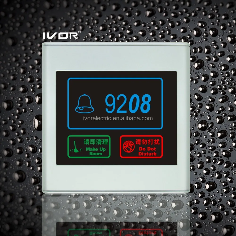 Ivor High Voltage Smart Hotel Doorbell With Do Not Disturb,Clear Room