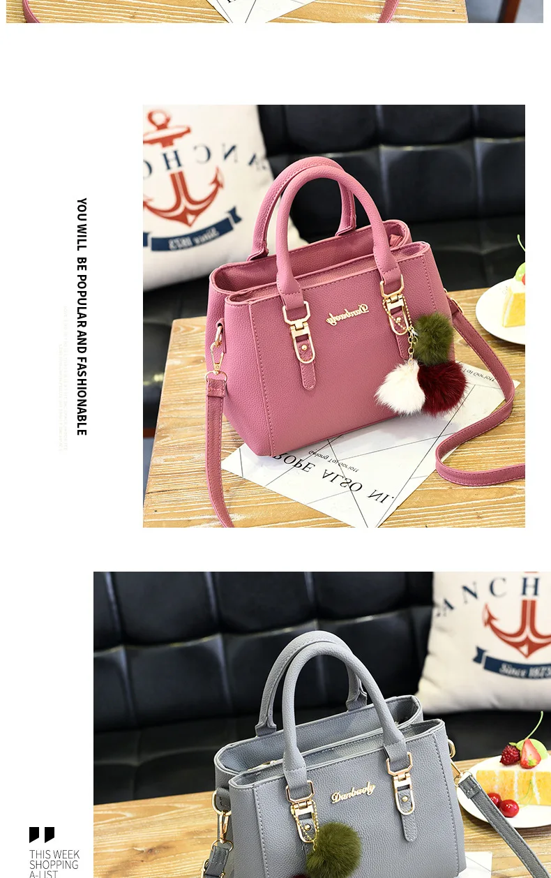 2017 New Product Real Photo Women Bag,Leather Handbag,Bags Women Bag