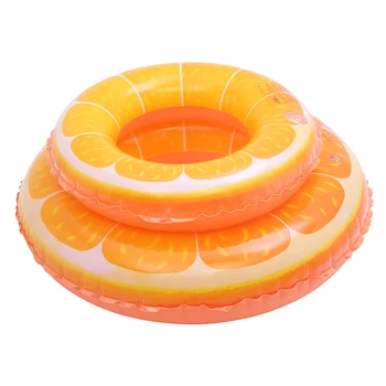 inflatable orange swim rings fruit swim laps pvc inflatable air