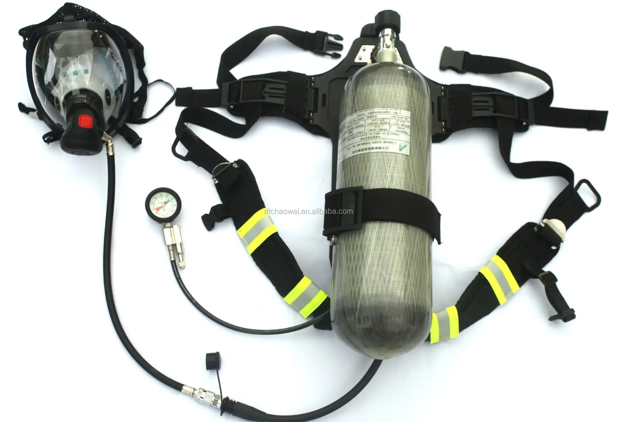 Fire Fighting Rebreather Apparatus Small Scba With Two Gas Masks - Buy ...