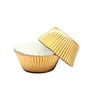 Gold Anti-oil Aluminum Foil Paper Holders black and gold foil metallic cupcake liner for Wedding