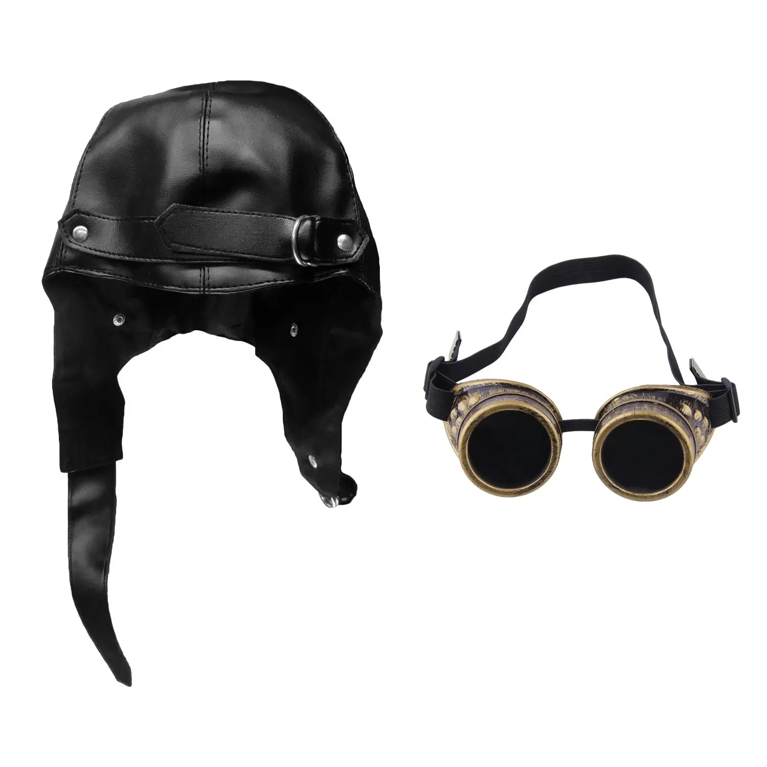 CNBEAU Wool DIY Fedora Steampunk Top Hat for Women Men Hat Millinery Steampunk Goggles