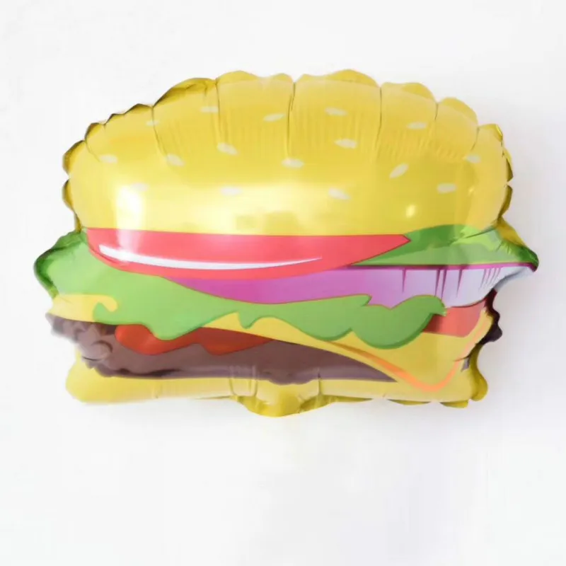 Wholesale Mini Size Food Hot Dog Shape Foil Mylar Balloon For Baby Toys