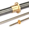 25mm diameter trapezoidal thread lead screw Tr25*6 with 6mm pitch