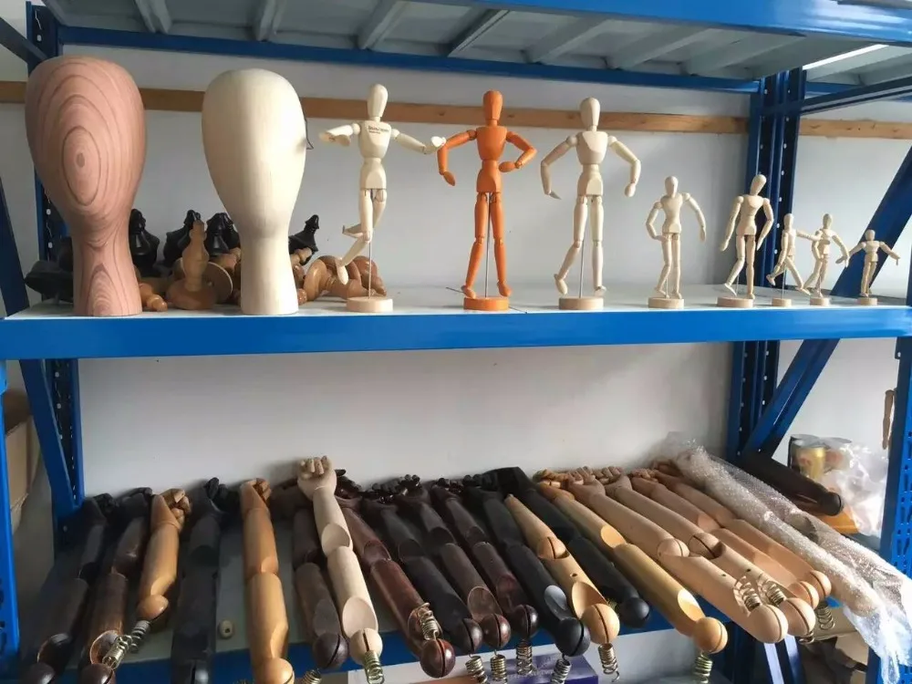 small wood mannequin