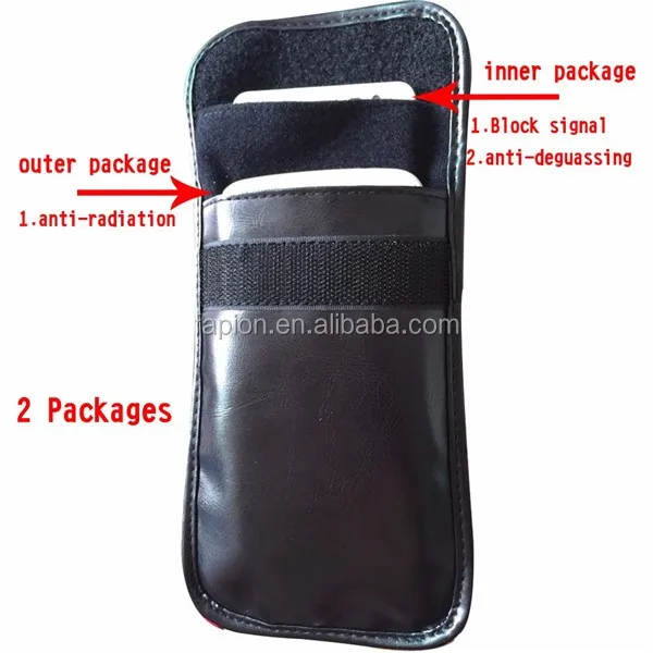 shielded rfid blocking pouch