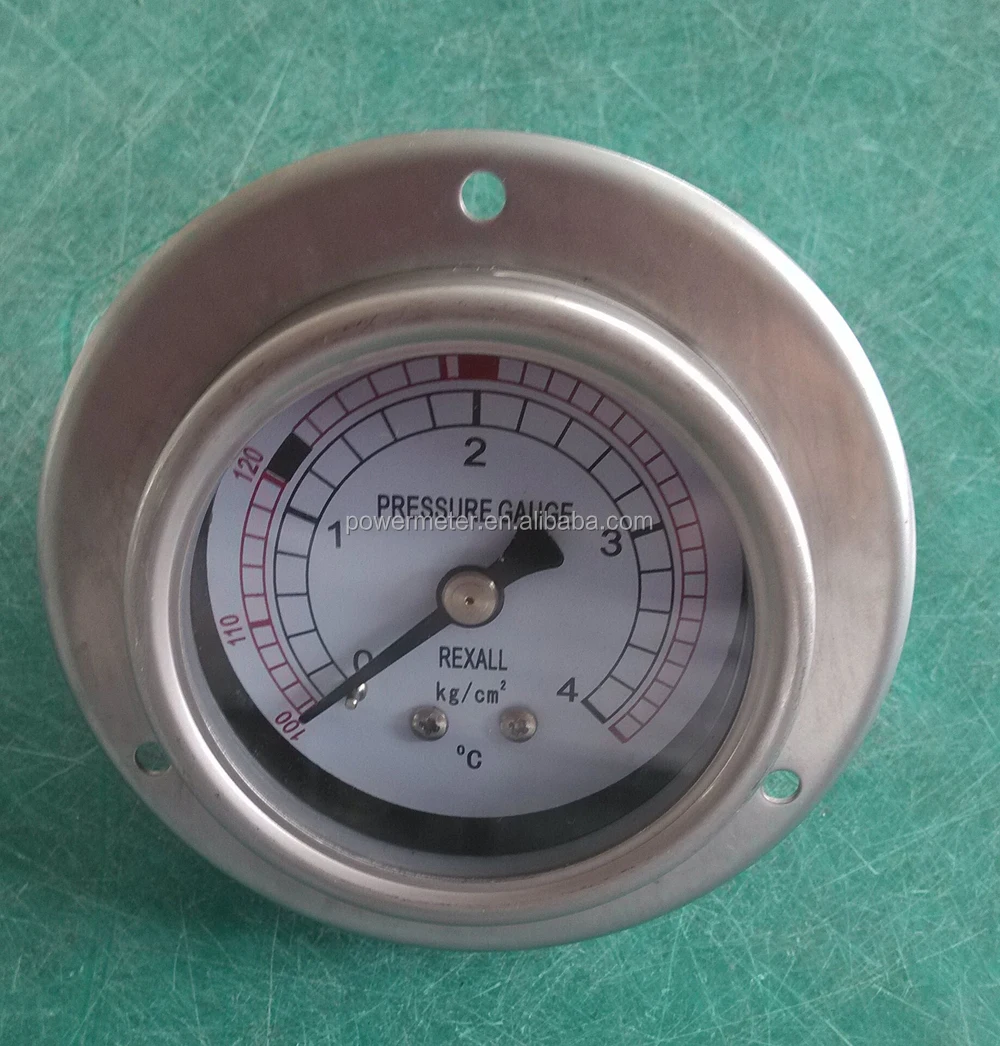 Stainless Steel 63mm 4kg Pressure And Temperature Combination Gauge