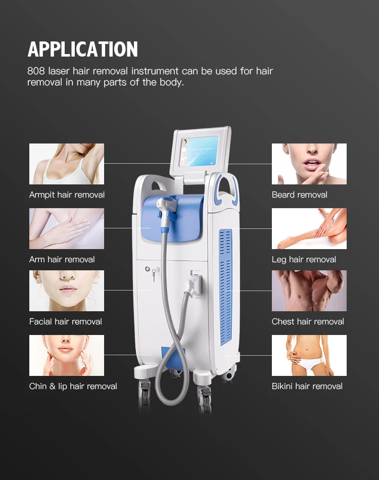 808nm Pain Free Permanent cooling point laser diode hair removal machine for hair removal beauty item