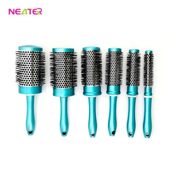 round plastic hair comb