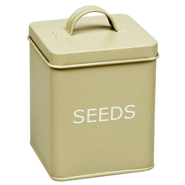 Retro Style Metal Gardening Seeds Tin Box Buy Gardening Seeds Tin