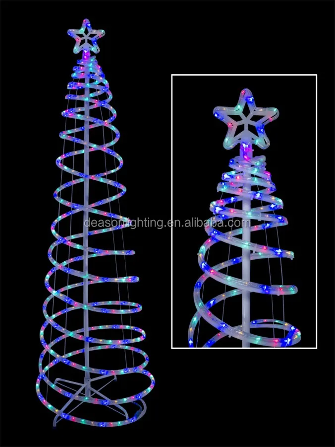 6 ft led spiral christmas tree