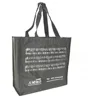 Factory Natural Custom Printed 600D Polyester Lunch Zipper Tote Grocery Canvas Shopping Bag