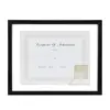 11x14 High Quality Custom Black Document Wooden Floating Glass Display Picture Photo Frame Wholesale