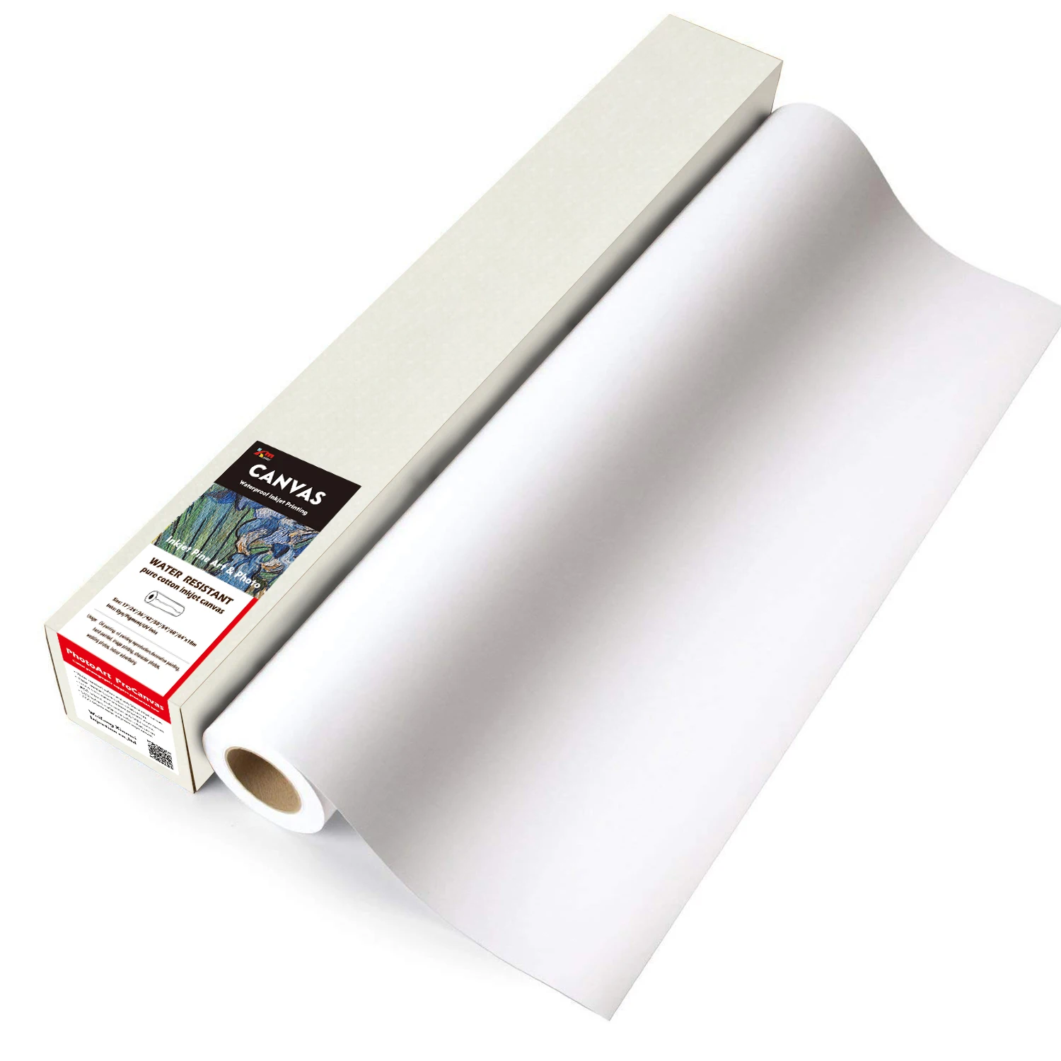 100% cotton canvas printing Inkjet waterproof canvas roll