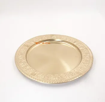 plates dinner charger plate rose gold larger