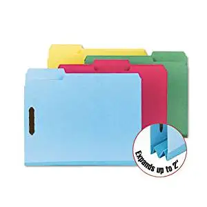 Smead : Colored Pressboard Fastener Folders, Letter, 1/3 Cut, Blue, 25/Box -:- Sold as 2 Packs of - 25 - / - Total of 50 Each