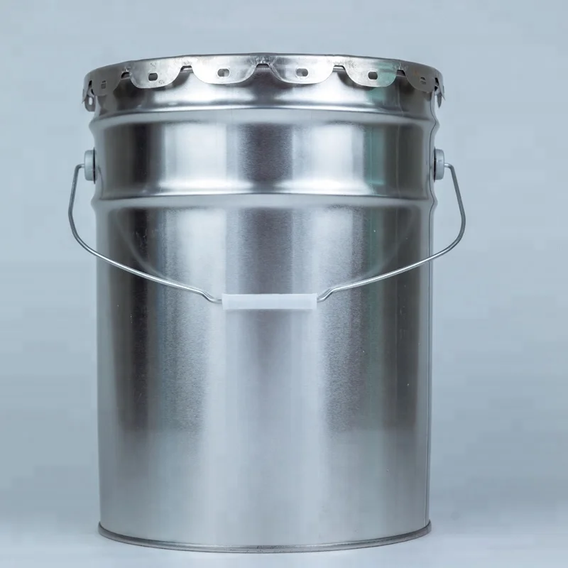 Customized 20 Liter Conical Tinplate Paint Steel Buckets With Metal