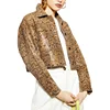 Customized latest snake skin short ladies jacket