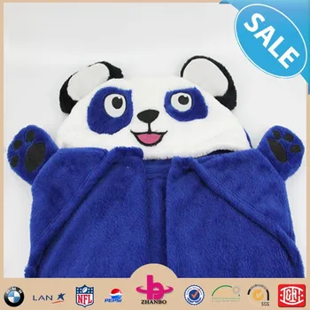 animal hugs collection hooded blanket with plush