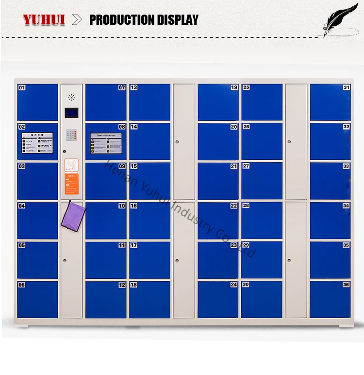 Electronic Lock Storage Steel Locker Ic Card Operated Steel Smart Parcel Locker