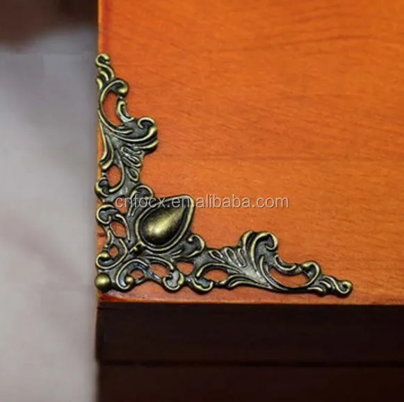 Classic Jewelry Box Gift Case Book Scrapbook Album Corner Decorative Protector