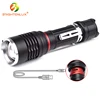 Best Led Tactical Flashlight with Strobe, Rechargeable led Brightest lanterna Tactical Flashlight with USB Charger