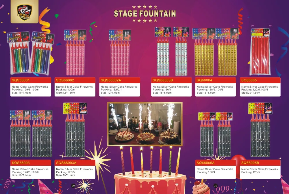 China Supplier Stage Pyro Cold Indoor Fountain Fireworks Cakes Birthday Candle Buy Birthday Candles Birthday Candles Firework Indoor Fountain Fireworks Product On Alibaba Com