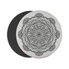 Retro flower pattern computer custom round gamer mouse pad