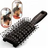 Fashion private label black rubber color vent paddle brush plastic men custom detangle detangling hair brush logo