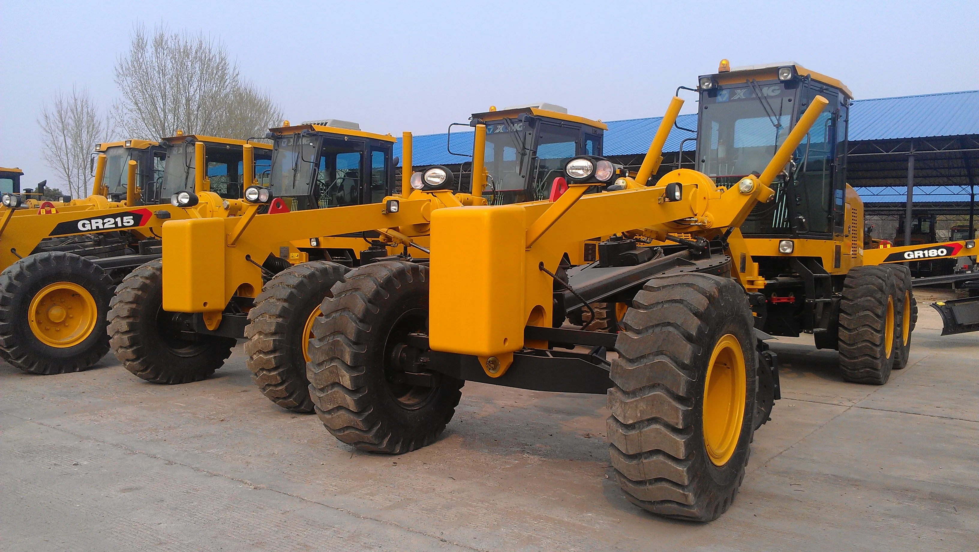 gr215 motor grader grading machine road construction equipment