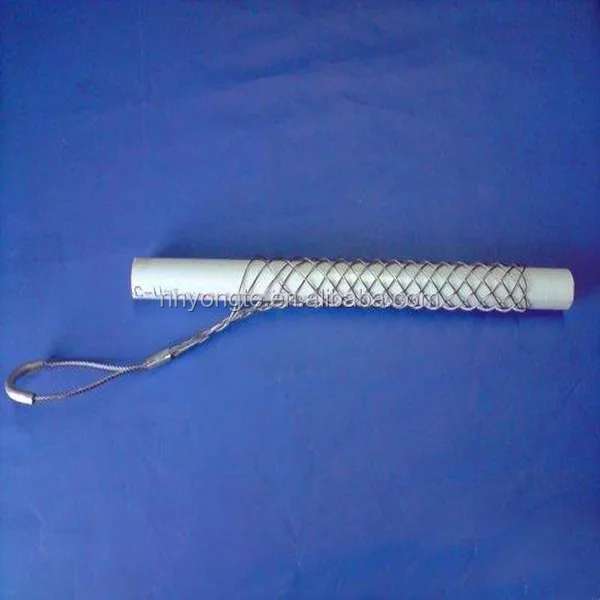 Stainless Steel Heavy Duty Mesh Wire Rope Cable Grip For Cable And Tube