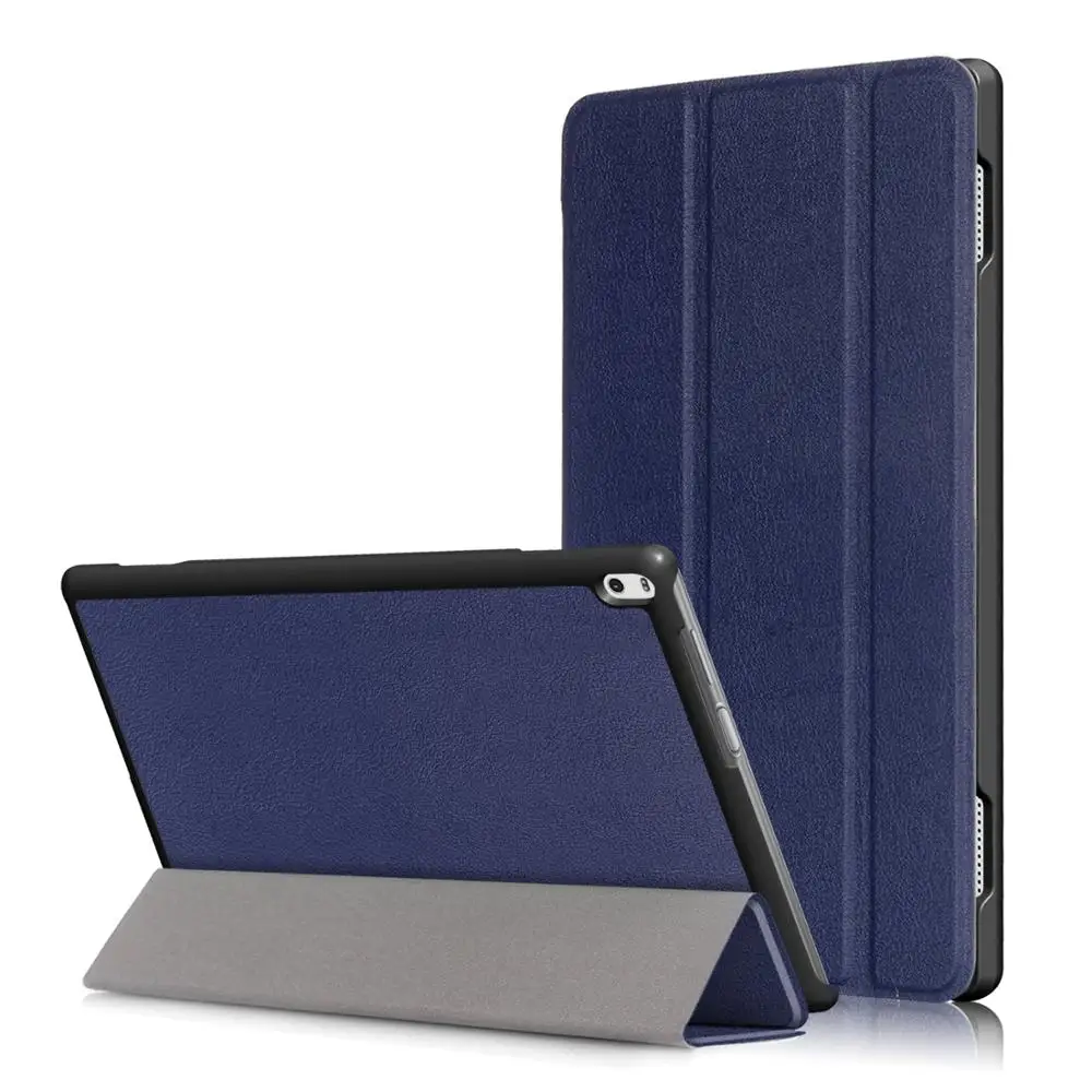 GRATIS Stylus Touch Pen Lobwerk Cover für Lenovo Tab4 10 Plus 10.1 Zoll TB-X704F/L Ultra Slim Cover Hardcase aufstellbar Wake & Sleep Funktion 