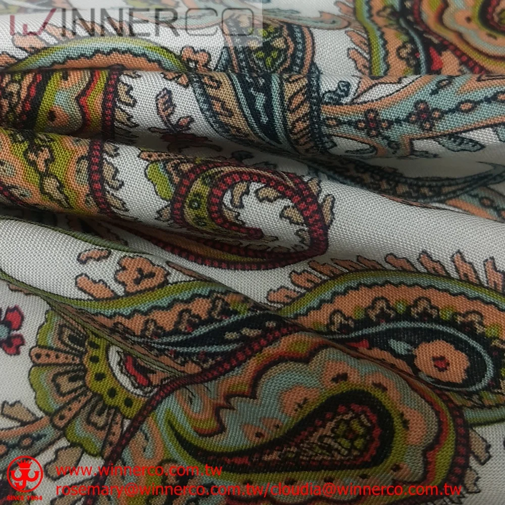 African print 100% rayon plain fabric in floral print