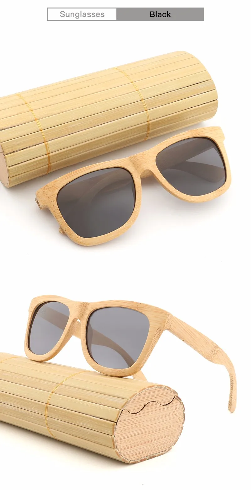 Promotional Goods Custom Engraved Bamboo Sunglasses Case And Wood Sunglasses Polarized Bamboo 4241