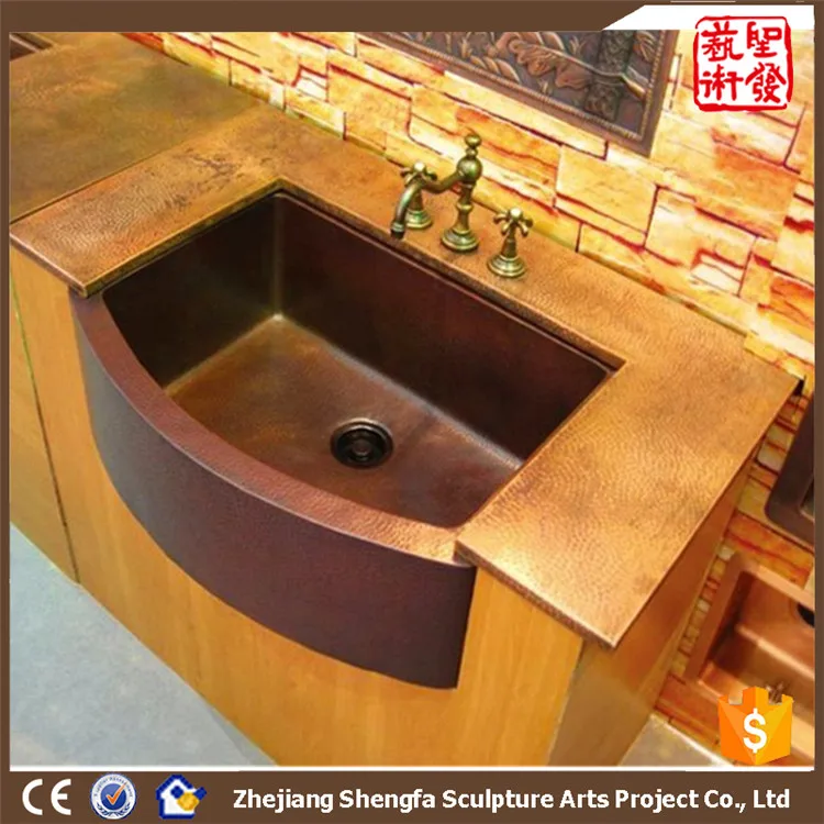 river copper bar sink