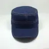 Denim Military Hat Short Brim Flat Hat Man Hat