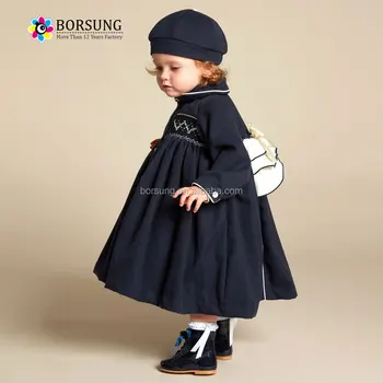 baby girl long sleeve smocked dress