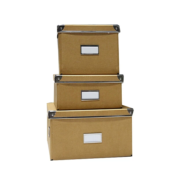 Metal Corner Foldable Cardboard Storage Box Buy Foldable Cardboard Storage Box,Decorative