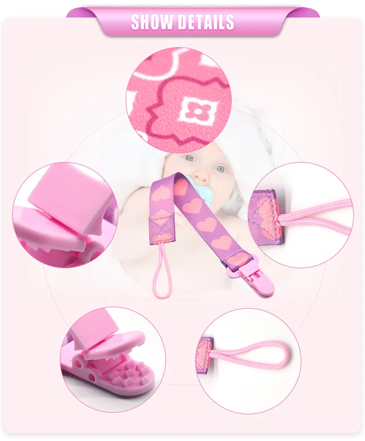 Custom Sublimation Pacifier Clips Holder Lanyard Buy Pacifier Clips