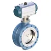 Flow Control 10 Inch Pneumatic Flange Type Three Eccentric Center Butterfly Valve