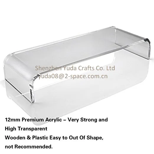 Clear Acrylic Riser Stand Tv/monitor 50x30x10cm Lucite Home Riser Buy