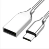 Latest New Products Mobile Phone Cable Zinc Alloy Kirsite Metal Spring Coil Micro USB Data Charging Cables For Android
