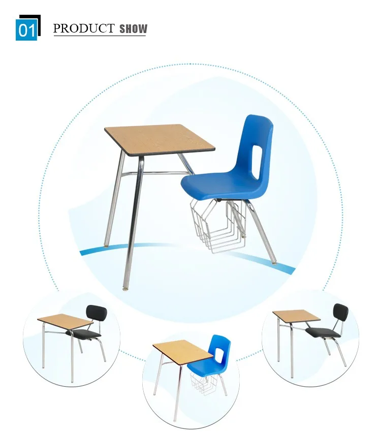 China Supplier Low Price Modern School Desk And Chair University