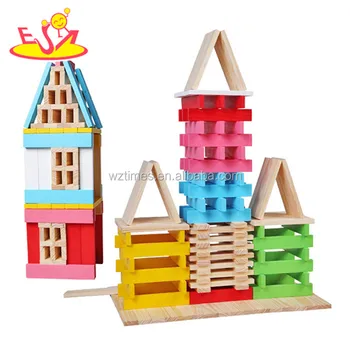 wooden building bricks