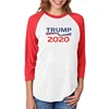 2020Election Campaign T Shirts 3/4 Raglan Baseball Red T-shirt Trump White Tshirt Election