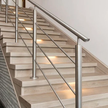 Customized Stainless Steel Interior Metal Railing Kits Stair Railings Indoor - Buy Indoor Stair 