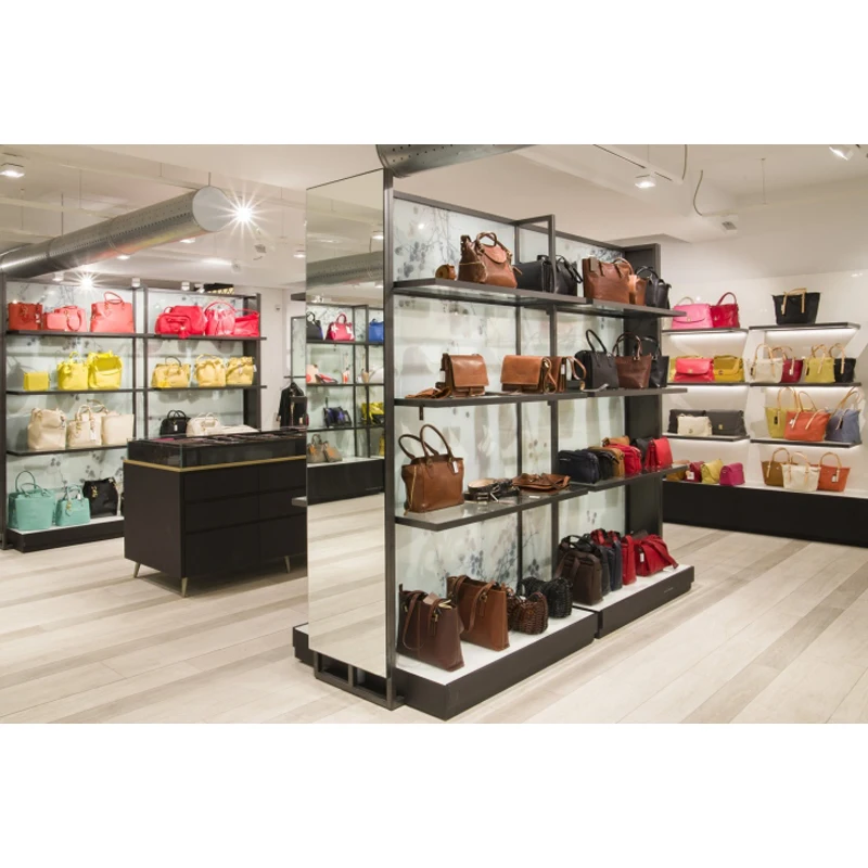 Wholesale Customized Handbag Display Shelf Furniture Bag Stand Handbags