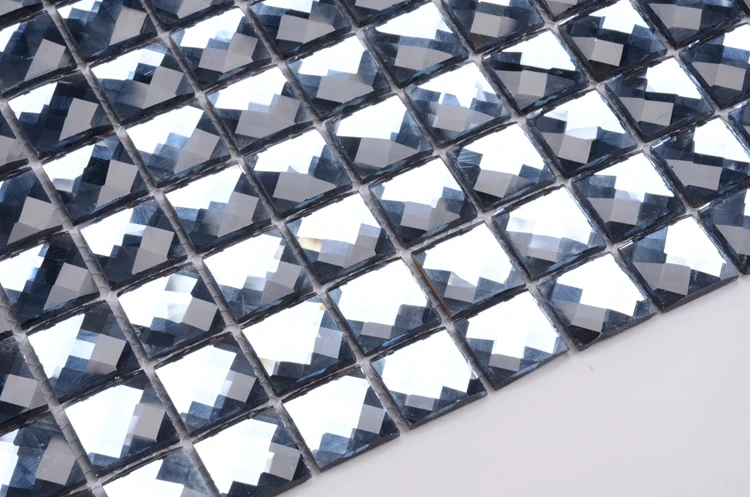 self adhesive small beveled mirror wall tiles