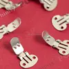 Rhodium Plated Stainless Steel Shoe Clip Blanks, Shoe Clip